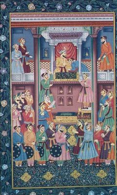  Ornaments of the Mughal Court - A dazzling tapestry of historical grandeur and artistic splendor interwoven with the threads of bygone empires